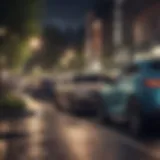 Illustration showcasing the advantages of vehicle leasing