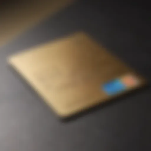 Elegant depiction of the Amex Express Gold Card highlighting its premium features