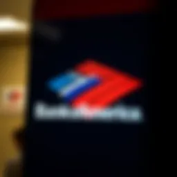 An overview of Bank of America logo symbolizing financial services