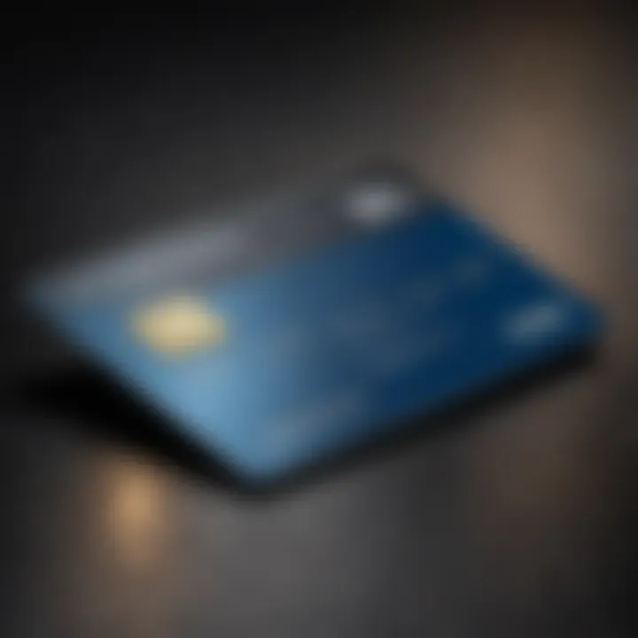 A modern credit card on a clean surface