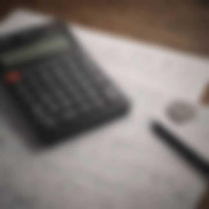 A calculator and notepad symbolizing financial planning