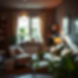 Illustration of a cozy rental apartment highlighting valuable belongings