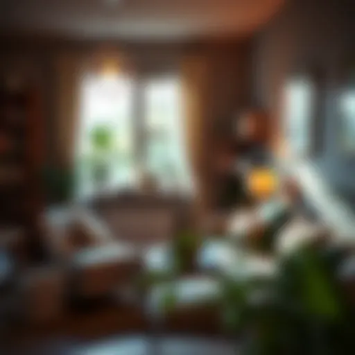 Illustration of a cozy rental apartment highlighting valuable belongings