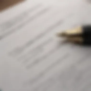 Close-up of contract document with a pen, symbolizing financing agreements