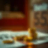 Conceptual illustration of simple interest calculation