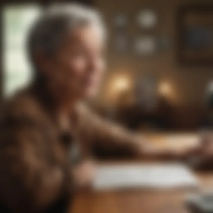 A detailed view of documents related to government programs and grants for caregivers.