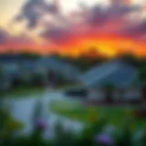 Central Florida Neighborhood Scenic view of a Central Florida neighborhood showcasing homes