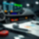 A detailed display of car valuation tools and resources.