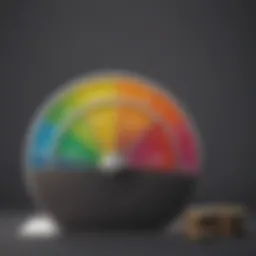 Illustration depicting the components of a credit score