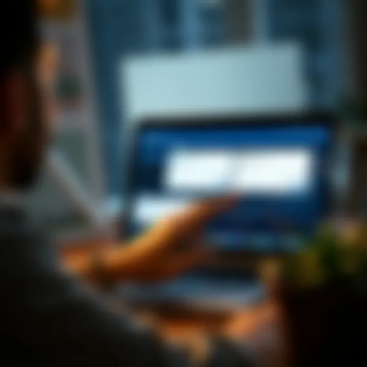 Analyzing Online Insurance Quotes A person analyzing various insurance quotes on a laptop.