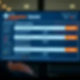 Digital Insurance Quote Interface A digital interface displaying various insurance quote options.