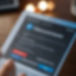 Detailed view of TurboTax interface highlighting features