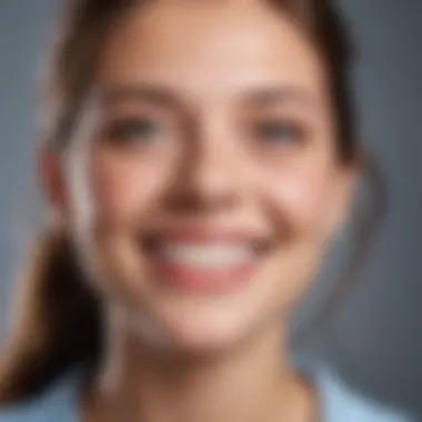 A smiling individual with a bright, confident smile after receiving orthodontic treatment.