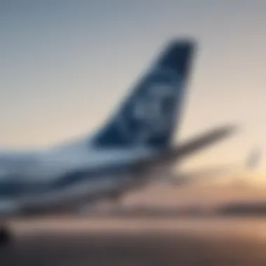 Alaska Airlines logo on a plane