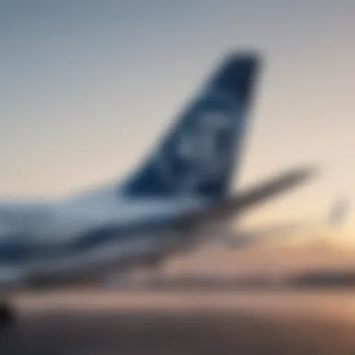 Alaska Airlines logo on a plane