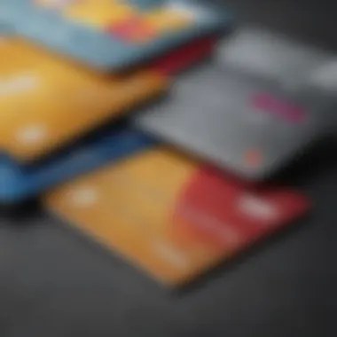 Illustration of different credit card types and their rates