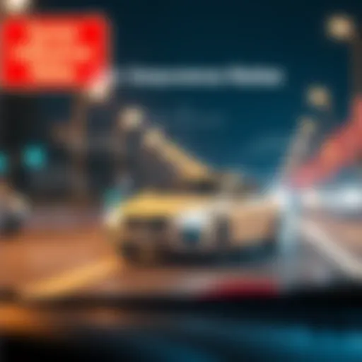 Factors Influencing Car Insurance Rates A detailed infographic illustrating the factors influencing car insurance rates.