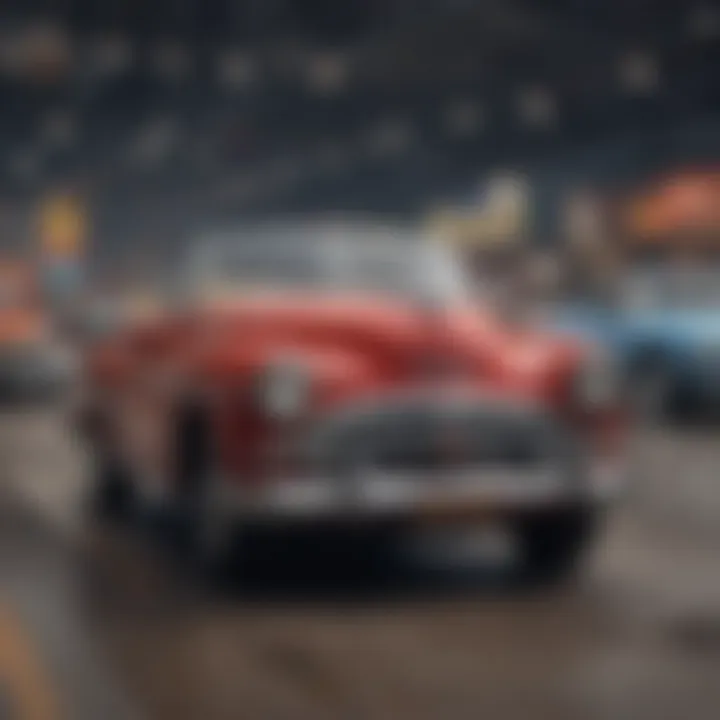 A collection of vintage auto show awards