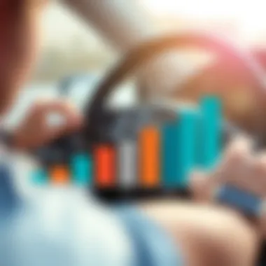 Graph showing factors influencing auto insurance premiums