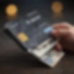 Digital wallet displaying PayPal logo