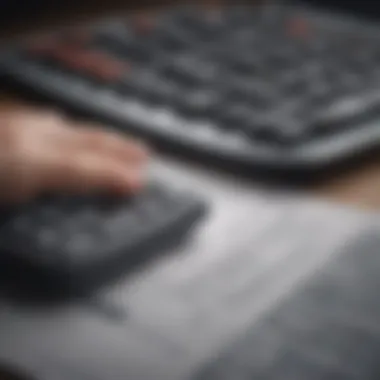 A close-up of a calculator and documents signifying careful financial planning and loan management.