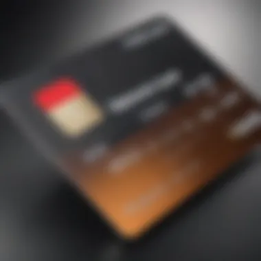 A close-up of a prepaid reloadable credit card showcasing its sleek design