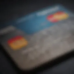 A close-up of a credit card with zero percent interest rate highlighted