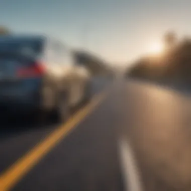 A driver confidently handling a vehicle on the highway