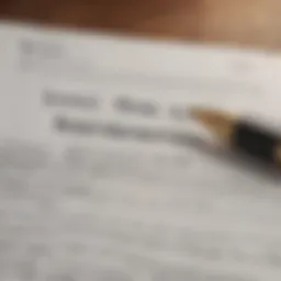 Detailed overview of a lease agreement with key terms highlighted