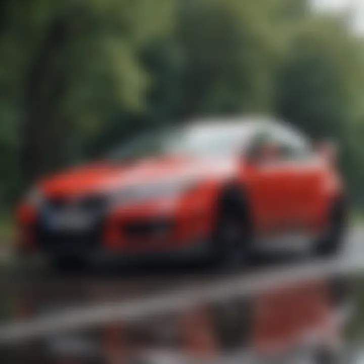 Infographic outlining insurance premium factors for Honda Type R