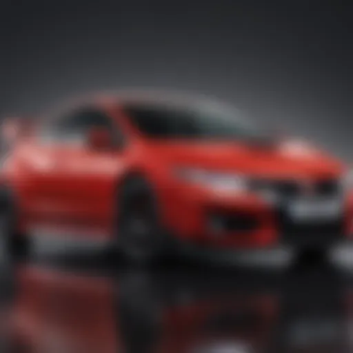 Detailed view of a Honda Type R showcasing its performance specifications