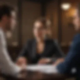 A confident individual discussing salary terms with a recruiter