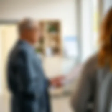 Consultation on Coverage A healthcare professional explaining insurance coverage