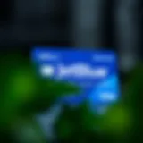 Illustration of JetBlue Airline Card showcasing its design