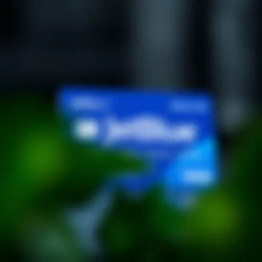 Illustration of JetBlue Airline Card showcasing its design