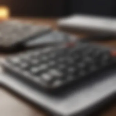 Illustration of a calculator and notepad for financial calculations