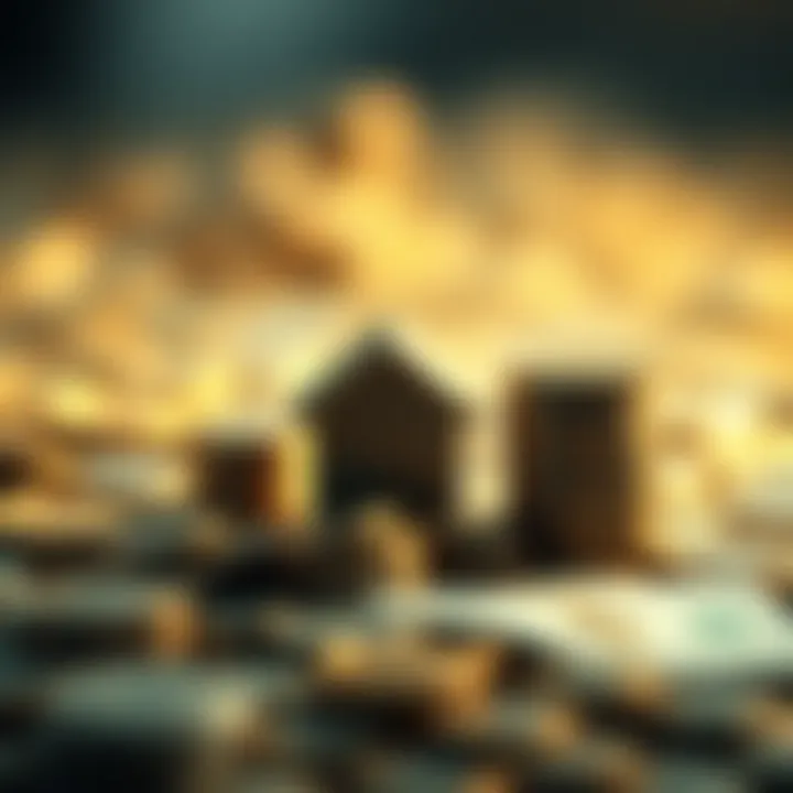 Conceptual image of wealth accumulation through insurance instruments