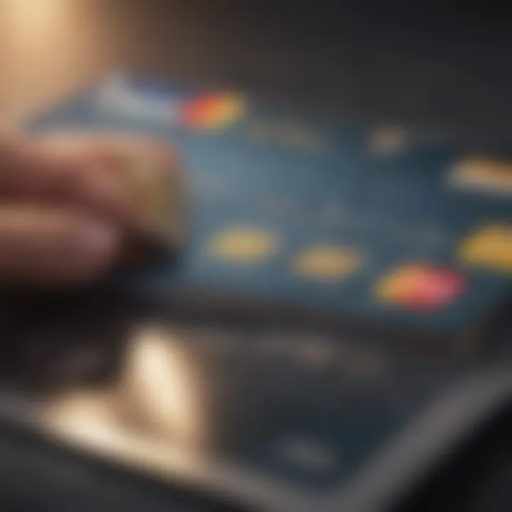 Credit card surrounded by travel icons