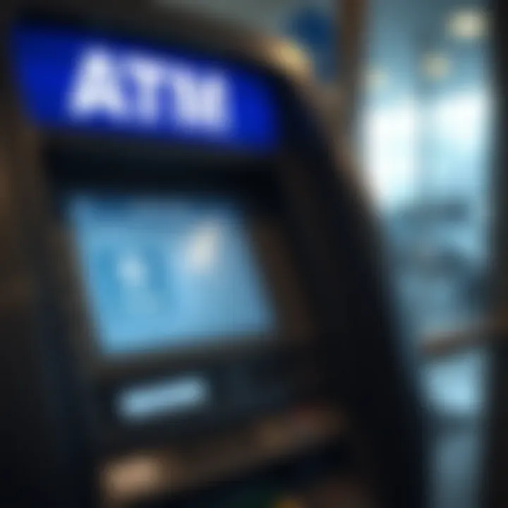 Navy Federal Credit Union ATM interface showcasing cash deposit options
