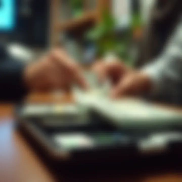 A visual representation of direct deposit setup process