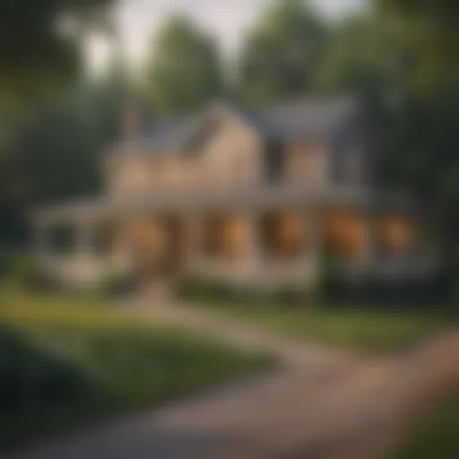 A serene rural landscape showcasing a charming home, symbolizing USDA loan eligibility.