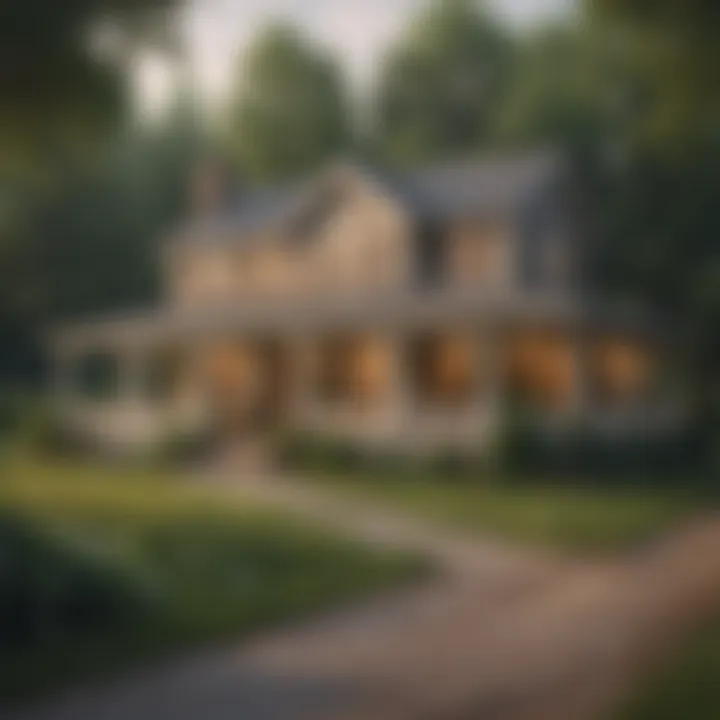 A serene rural landscape showcasing a charming home, symbolizing USDA loan eligibility.