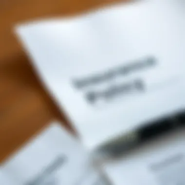 Understanding Your Insurance Policy Insurance policy document with a pen