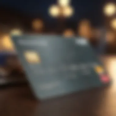 A rewards credit card with various benefits highlighted.