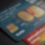 A close-up view of a credit card statement showcasing high balances and overdue payments.