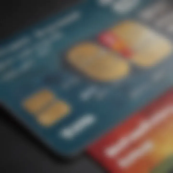 A close-up view of a credit card statement showcasing high balances and overdue payments.