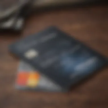 A close-up of a credit card resting on a student budget plan