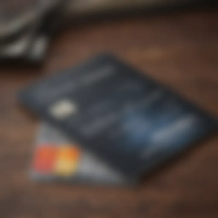 A close-up of a credit card resting on a student budget plan