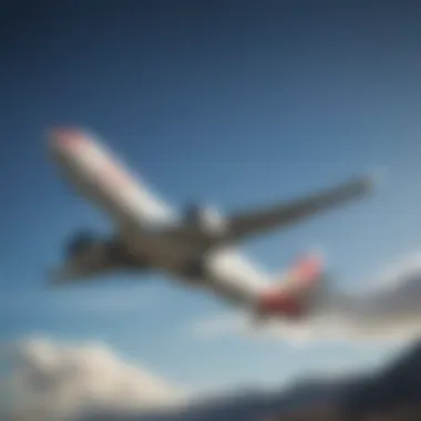 Iberia Airlines aircraft taking off against a blue sky