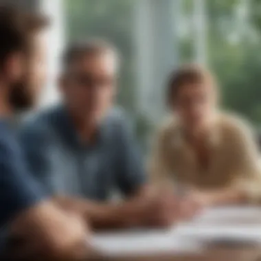 Local insurance agent consulting with a homeowner